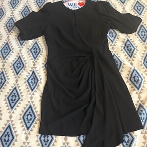 Shoshanna Black Fabric with Cream Label